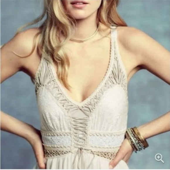 Free People Lace Up Bridal Dress - Picture 6 of 14